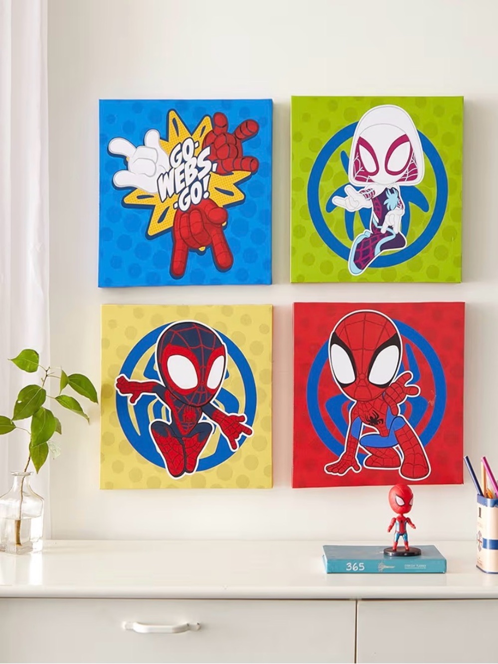 Spidey and His Amazing Friends Art Wall Canvases - Multi-Color